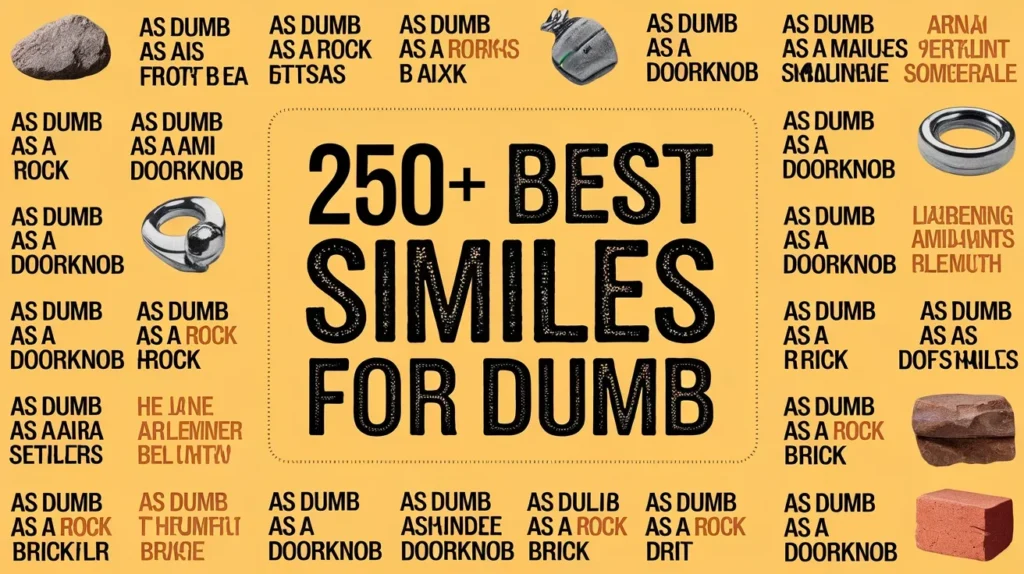 Best Similes for Dumb
