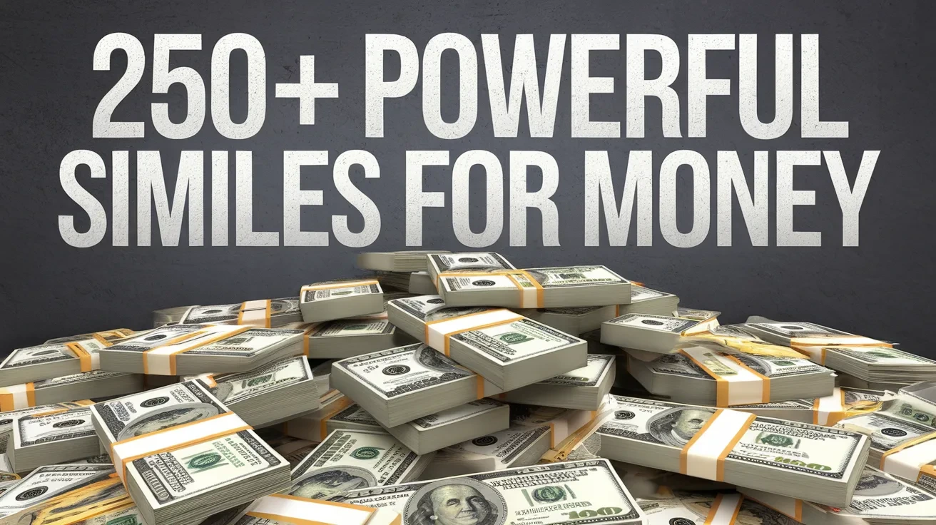 250+ Powerful Similes for Money