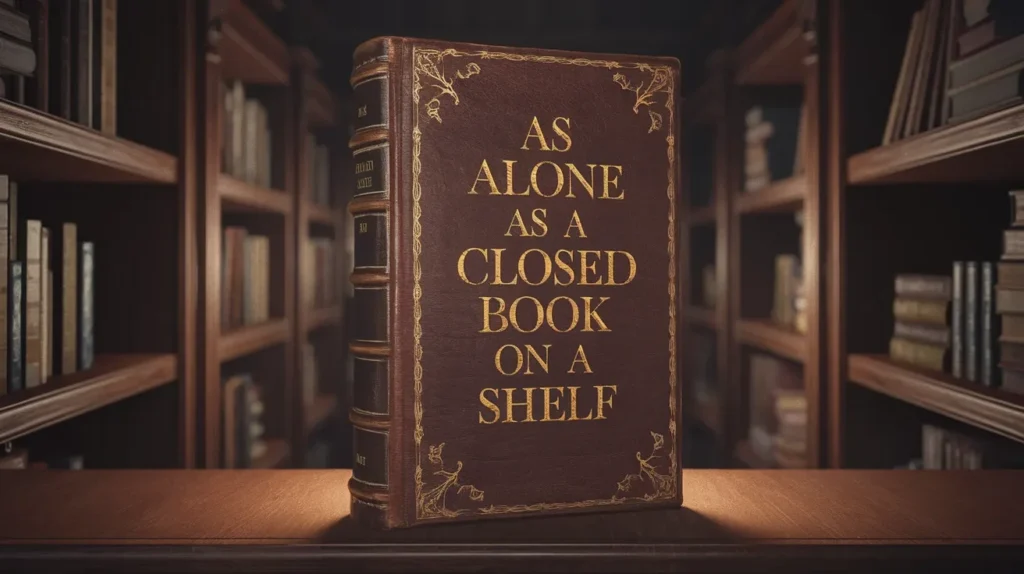 As Alone as a Closed Book on a Shelf