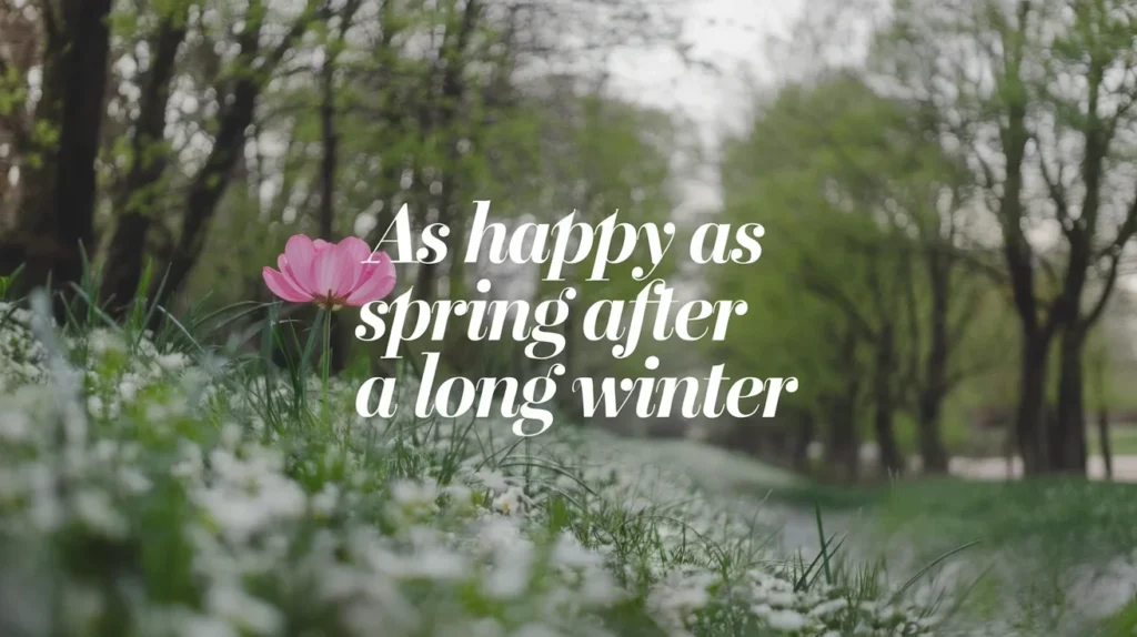 As Happy as Spring After a Long Winter