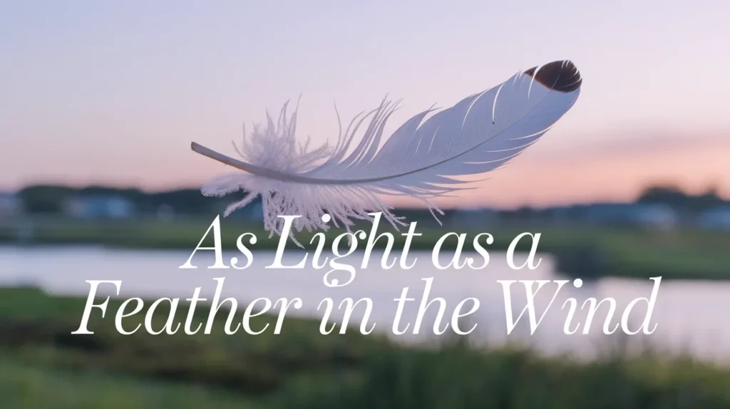 As Light as a Feather in the Wind
