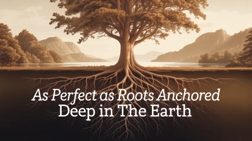 As Perfect as Roots Anchored Deep in the Earth