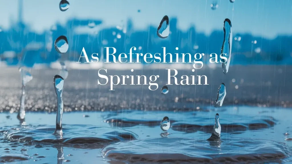 As Refreshing as Spring Rain