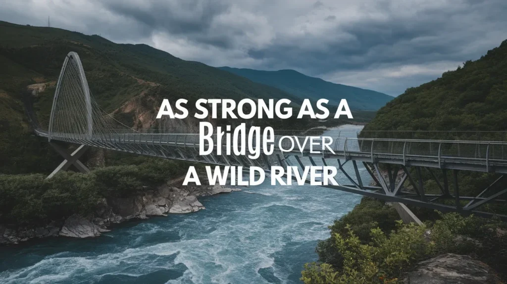 As Strong as a Bridge Over a Wild River