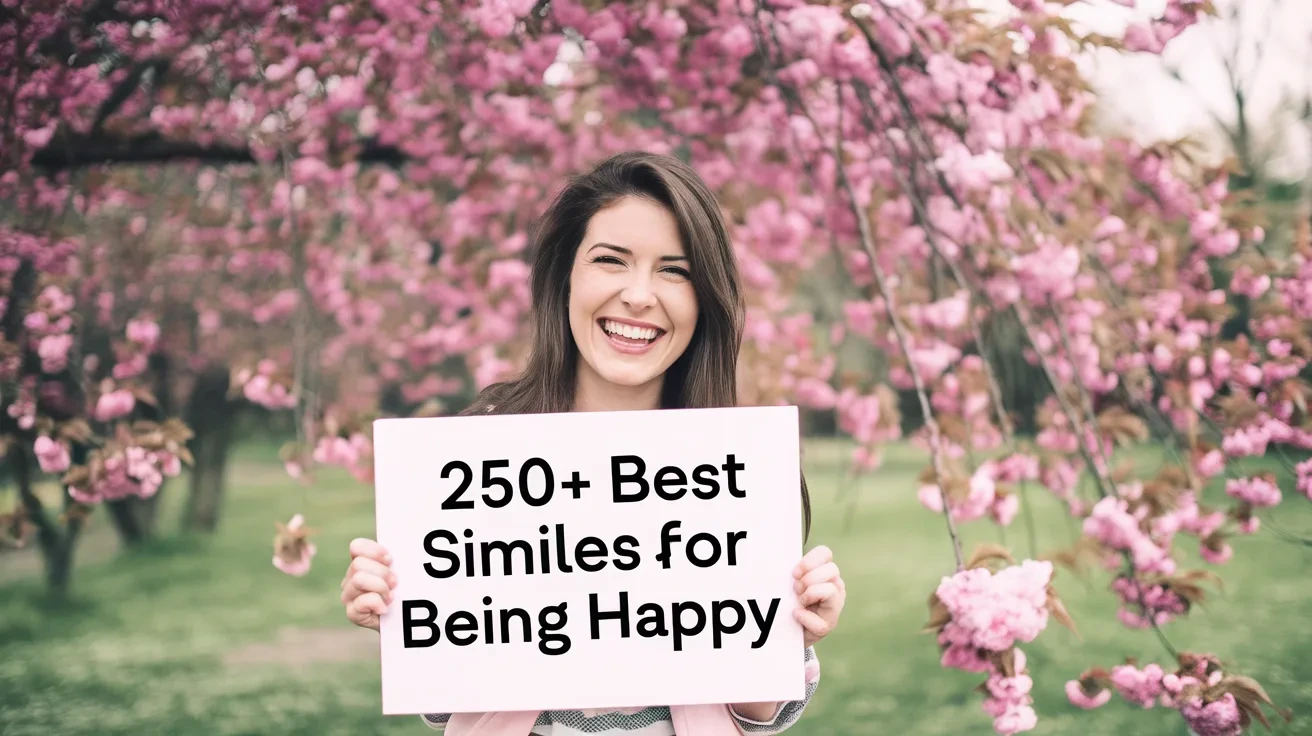 250+ Best Similes for Being Happy