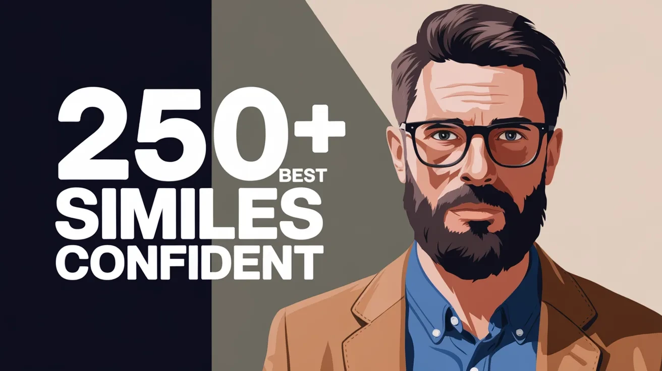 250+ Best Similes for Confident
