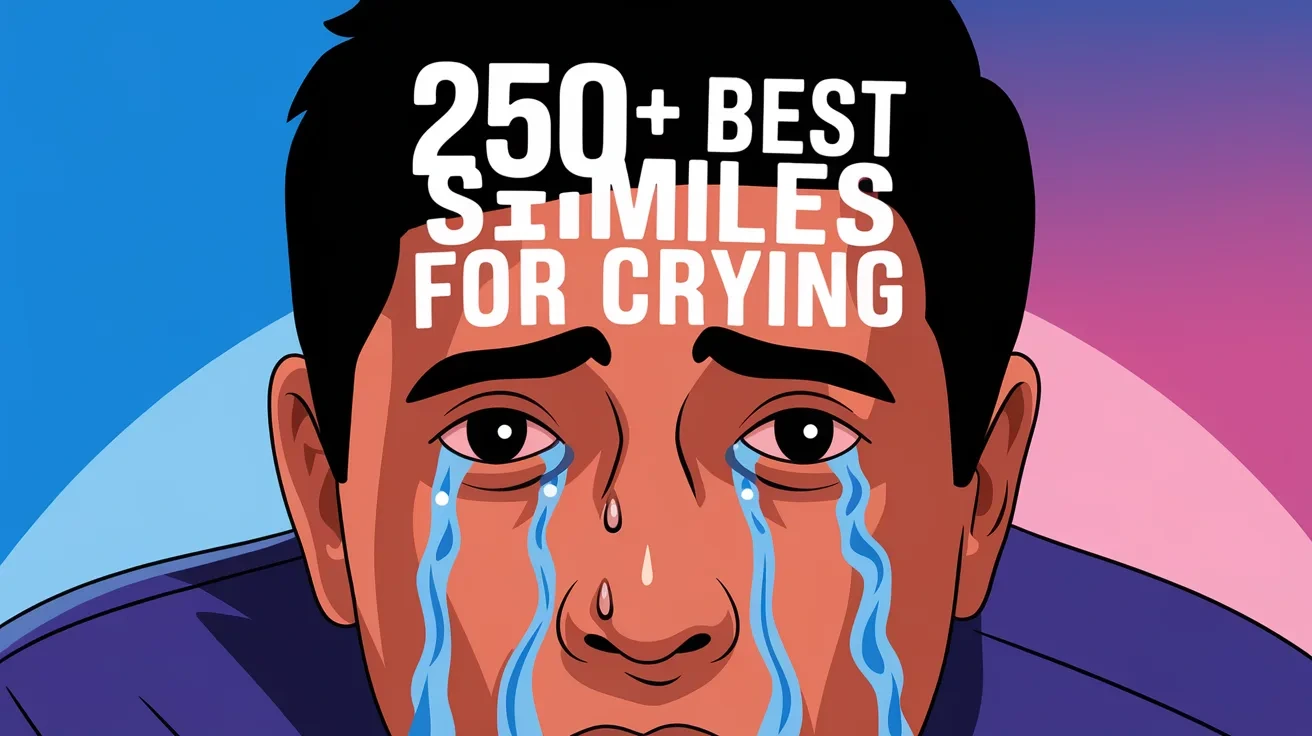 250+ Best Similes for Crying
