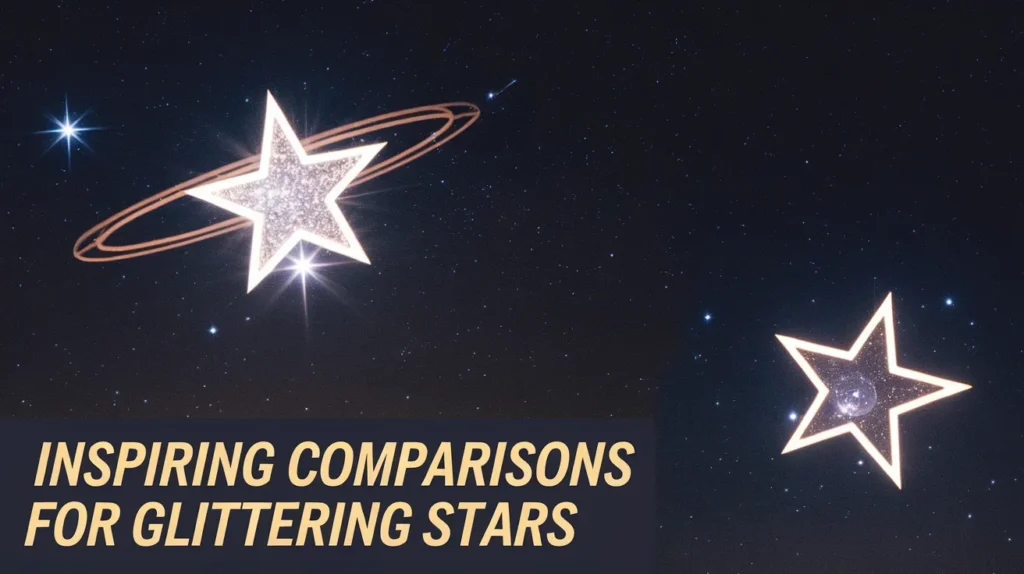 Inspiring Comparisons for Glittering Stars