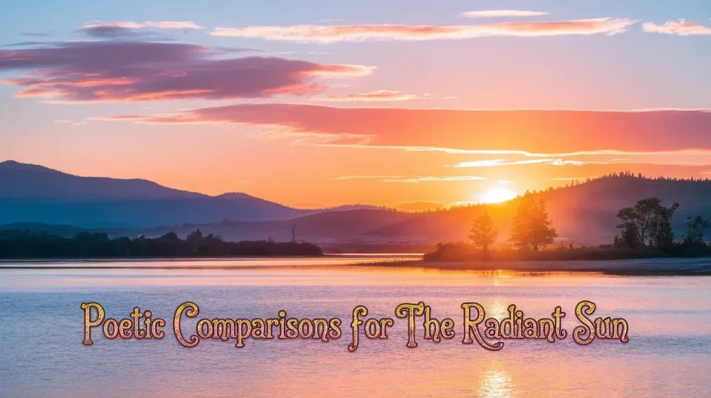 Poetic Comparisons for the Radiant Sun