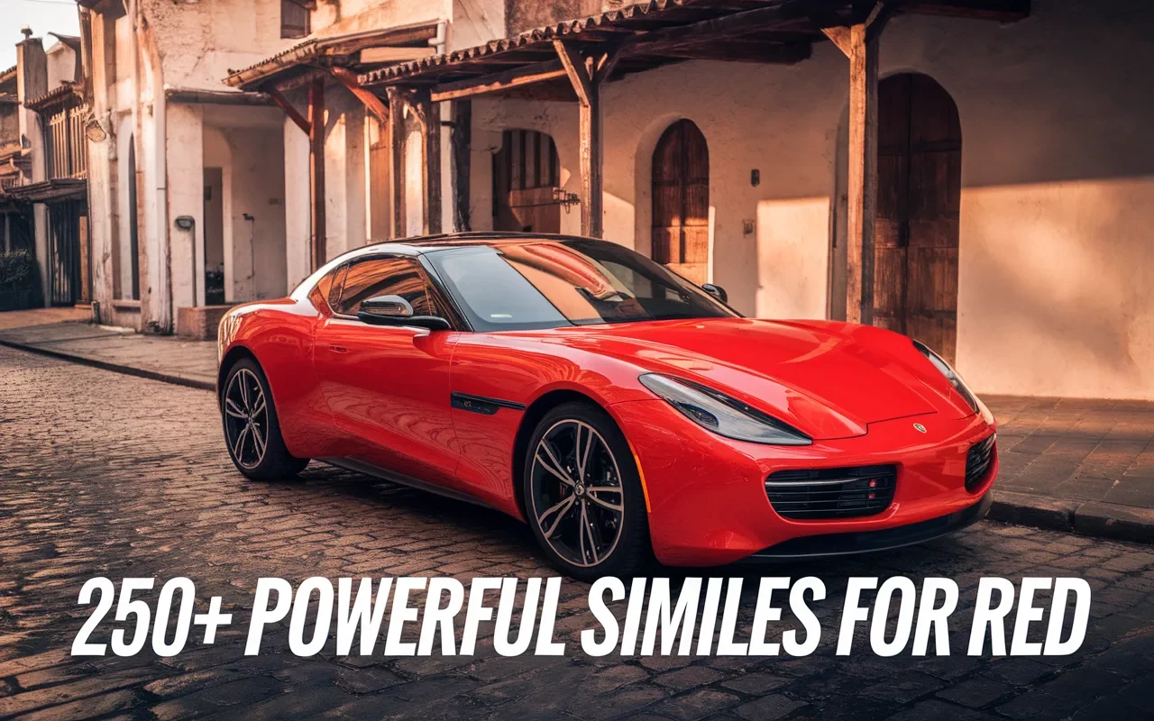 250+ Powerful Similes for Red