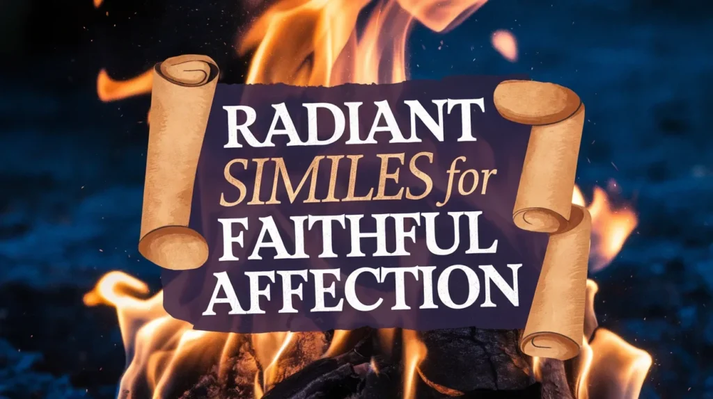Radiant Similes for Faithful Affection