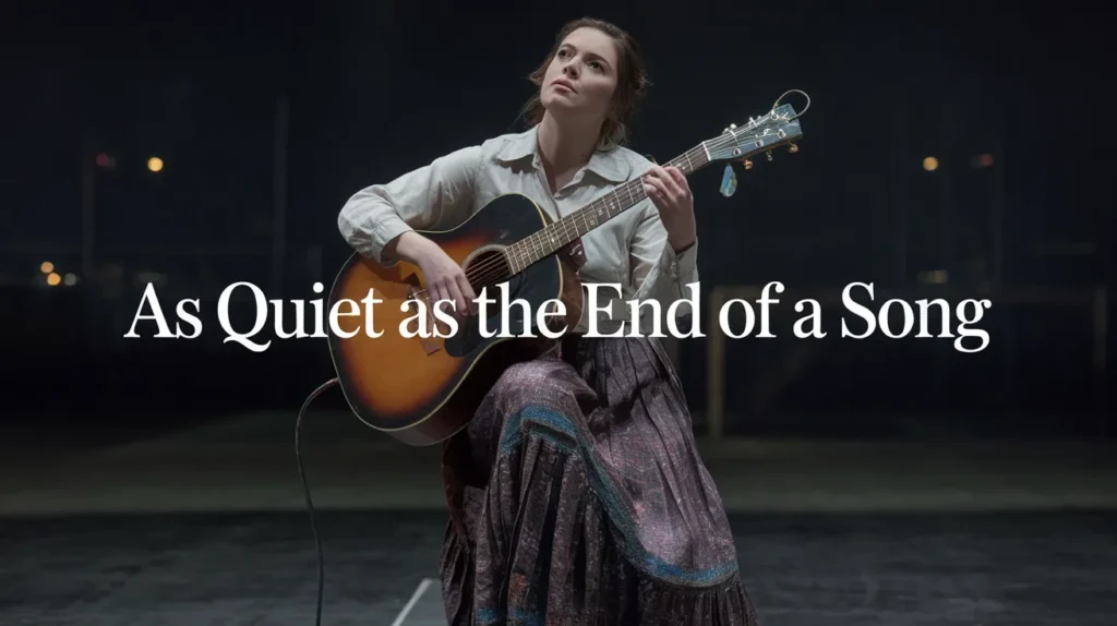 As Quiet as the End of a Song
