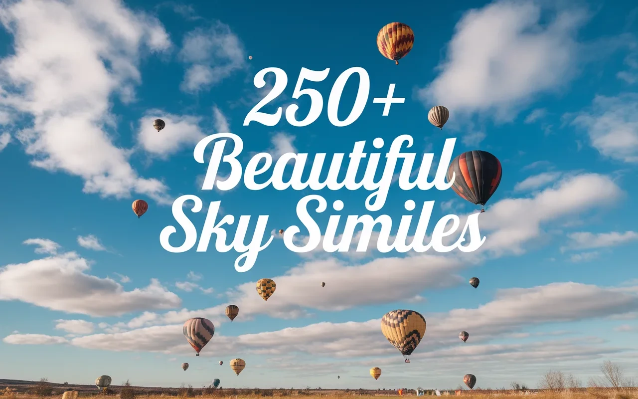 250+ Beautiful Sky Similes