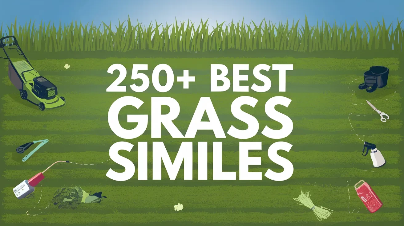 250+ Best Grass Similes