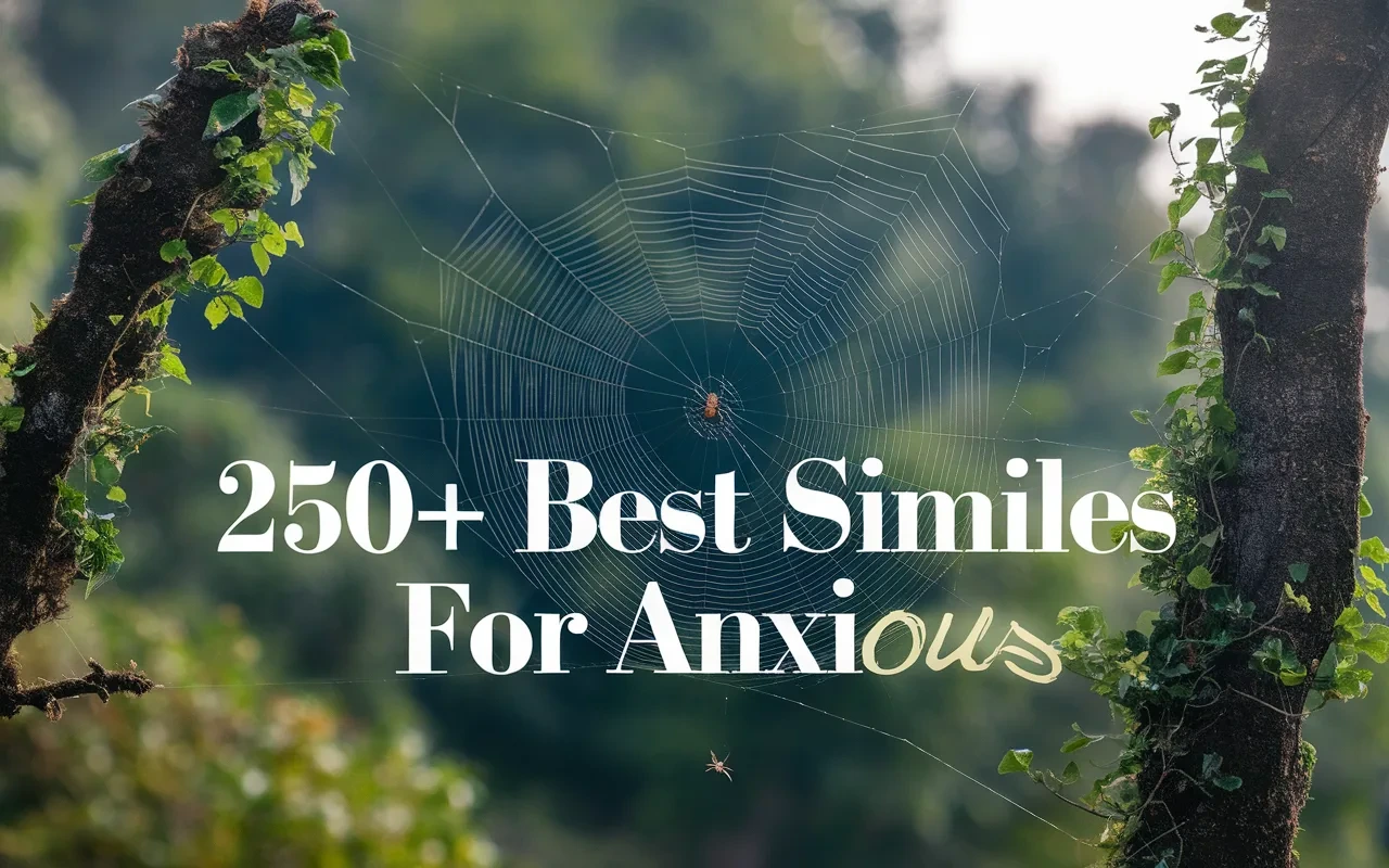 250+ Best Similes for Anxious